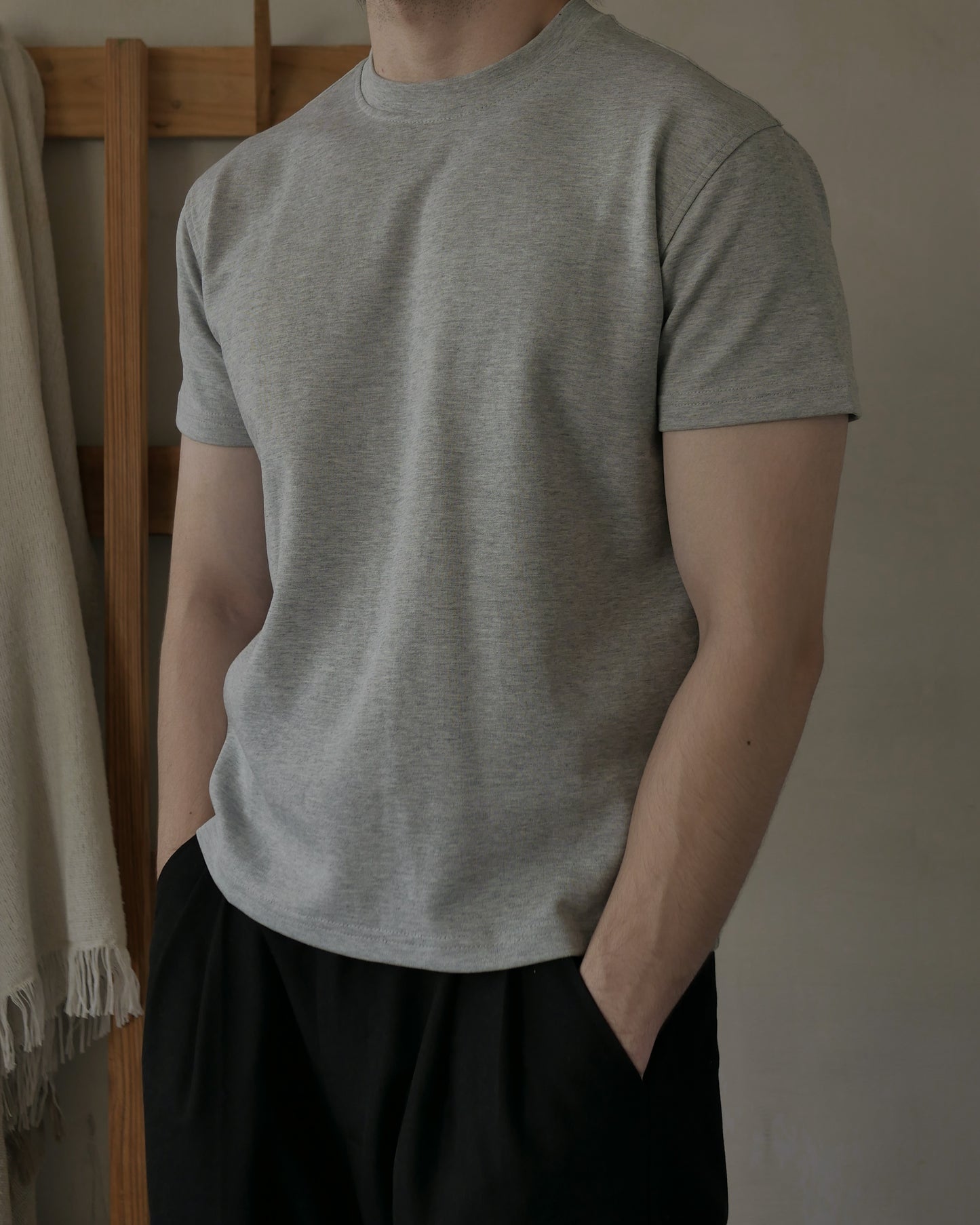 CARMY SLIM FIT T-SHIRT - GRAY