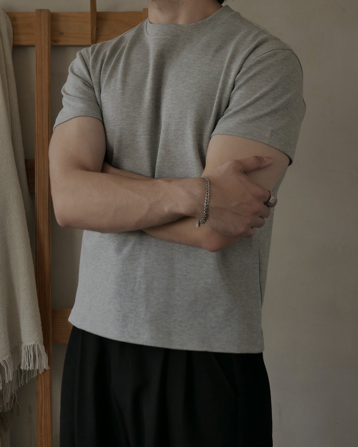 CARMY SLIM FIT T-SHIRT - GRAY