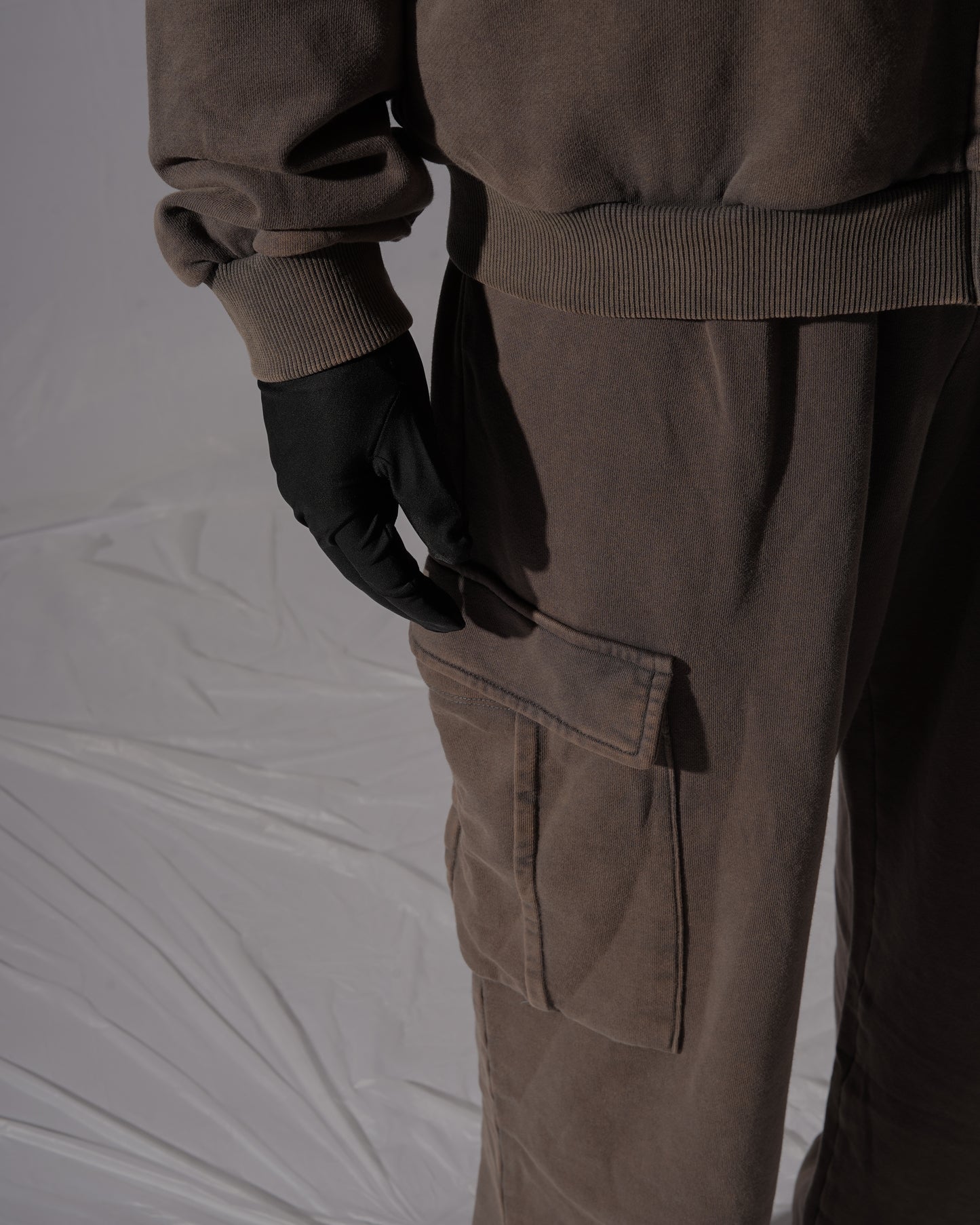 CARGO SWEATPANTS - WASHED GRAY