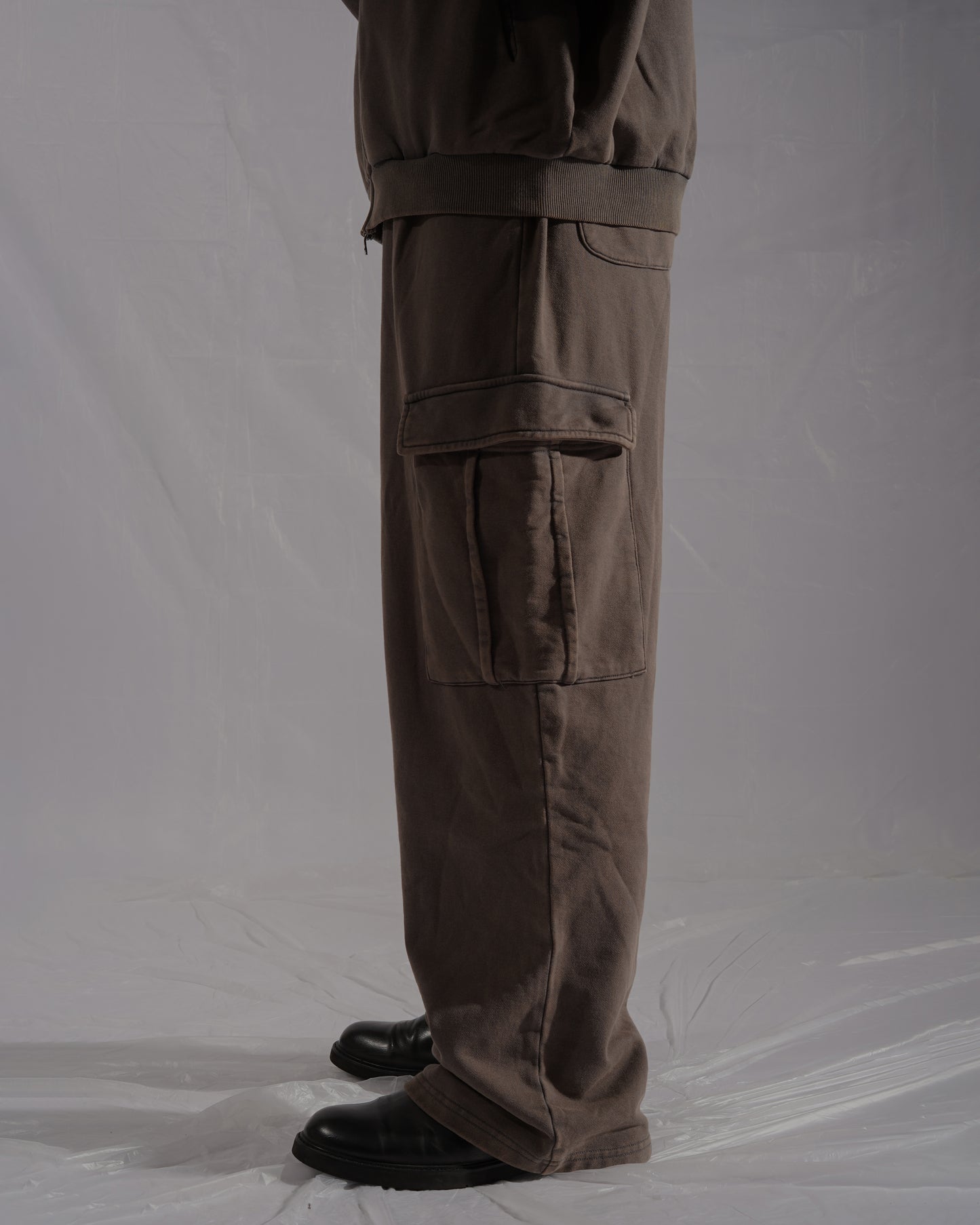 CARGO SWEATPANTS - WASHED GRAY