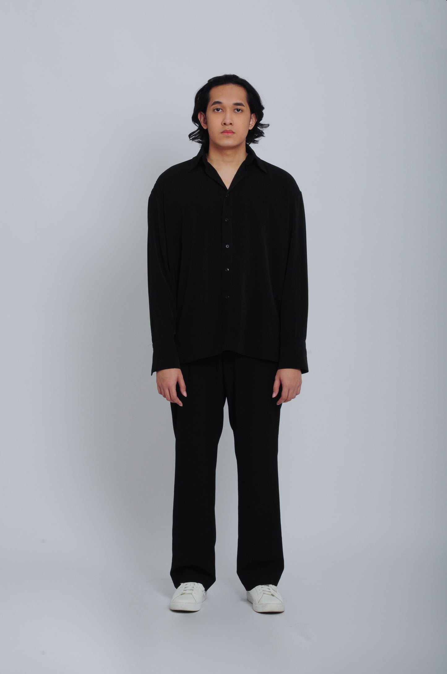 OVERSIZE DAILY SHIRT - BLACK