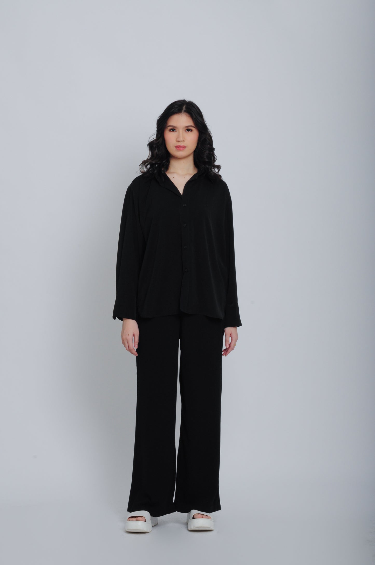 OVERSIZE DAILY SHIRT - BLACK