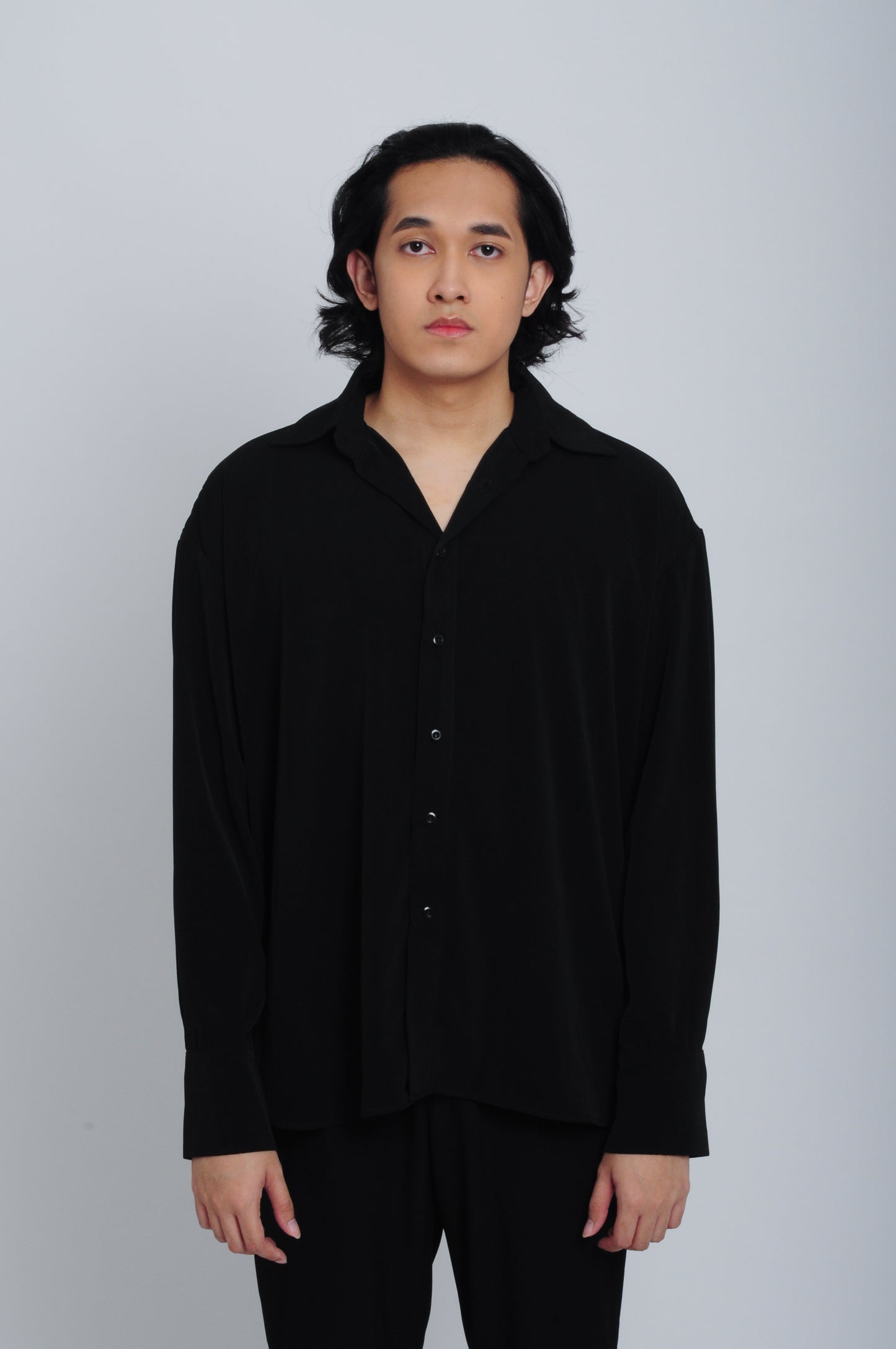 OVERSIZE DAILY SHIRT - BLACK